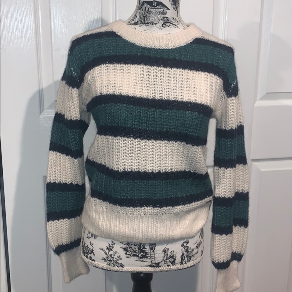 Green Stripped Sweater